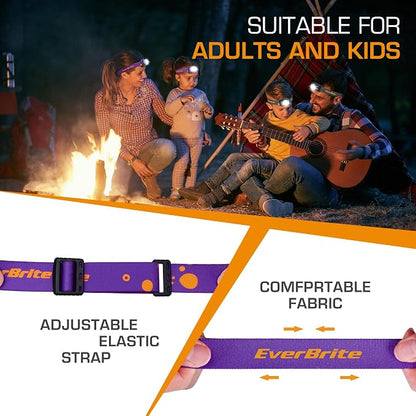 EverBrite Rechargeable Headlamp, 2 Pack Kids & Adult Headlamp - Image 9