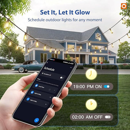 addlon 100FT LED Outdoor String Lights - Image 3
