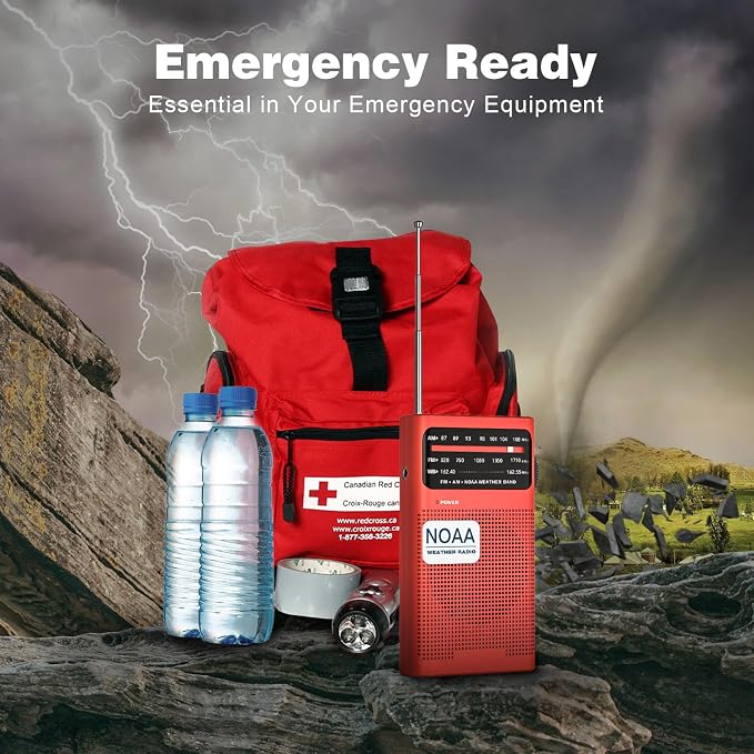 Goodes NOAA Weather Radio, AM FM NOAA Emergency Radio Portable - Image 7