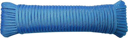 Paracord Rope, Reflective III Parachute Cord 7 Strand Core 550lb, 50ft Blue by LUOPUTUO