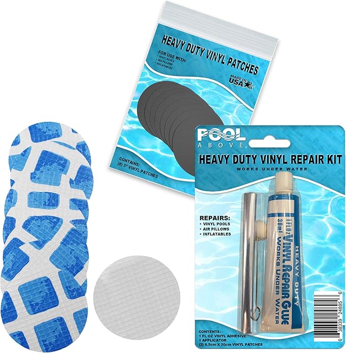Underwater Pool Repair kit for Frame Set and Easy Set Pool | Vinyl Glue and by PoolAbove