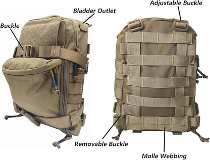 Tactical Hydration Backpack for 2L Hydration Bladder, Lightweight Hydration - Image 5