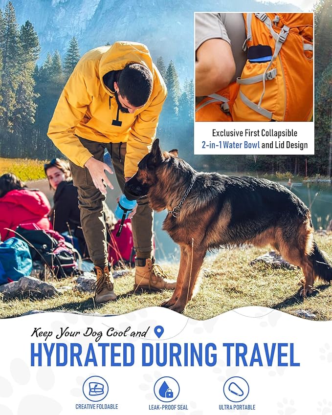 lesotc Dog Water Bottle, Portable Water Dispenser - Image 4