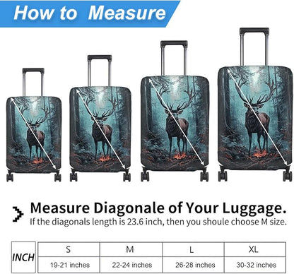 Luggage Cover Protector for 30-32 Inch Suitcases, TSA Approved Elastic Travel - Image 2