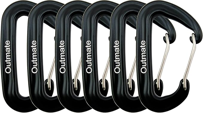 12kN 3.2"x2" Heavy-Duty Carabiner Clips by Outmate