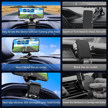 360 Degree Rotation Dashboard Cell Phone Holder - Image 3
