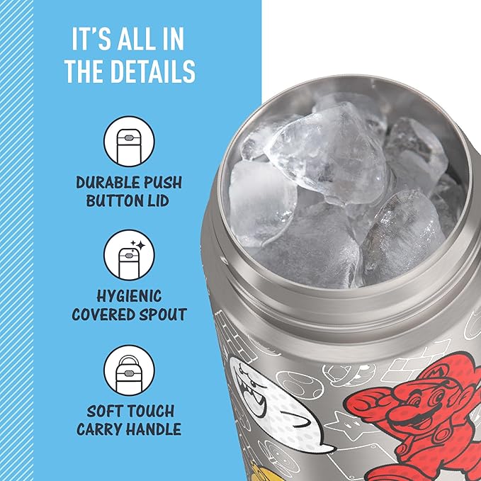 THERMOS FUNTAINER 16 Ounce Stainless Steel Vacuum Insulated Bottle - Image 3