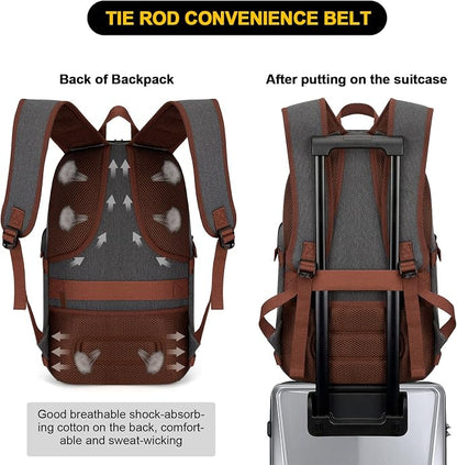 Tzowla Canvas Laptop Backpack-Anti Theft Bag - Image 5