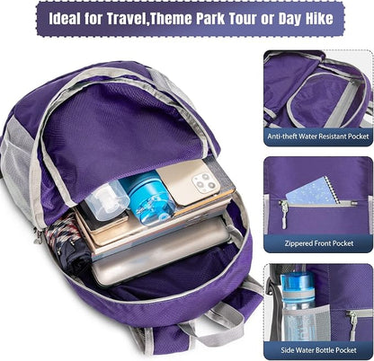 ZOMAKE Ultra Lightweight Hiking Backpack 20L, Packable Small Backpacks Water - Image 3