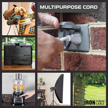 Iron Forge Cable Weatherproof 50 Ft Outdoor Extension Cord - Image 8