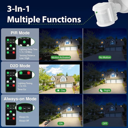 iMaihom 180W 18000LM Motion Sensor Outdoor Light - Image 5