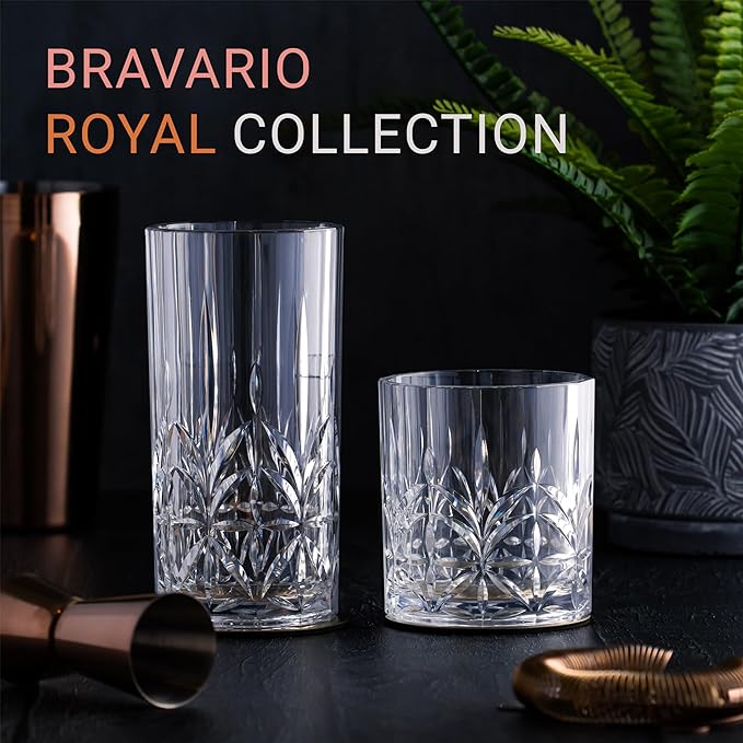 Bravario Unbreakable Plastic Drinking Water Tumblers, Dishwasher Safe 100% - Image 5