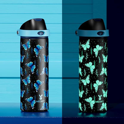 24 oz Insulated Water Bottle for Women: Meoky Glow in the Dark Water Bottle - Image 2