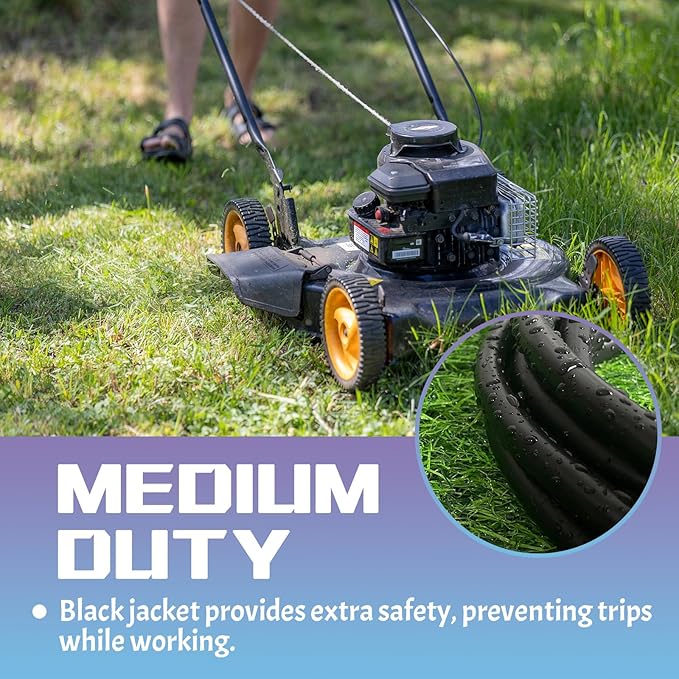 Indoor Outdoor Extension Cord 50 FT, 16/3 SJTW Weatherproof Black Electrical - Image 6