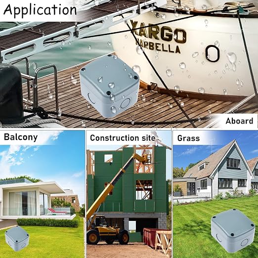 Waterproof Junction Box, Nineleaf PVC/ABS Outdoor Junction Box Electrical - Image 8