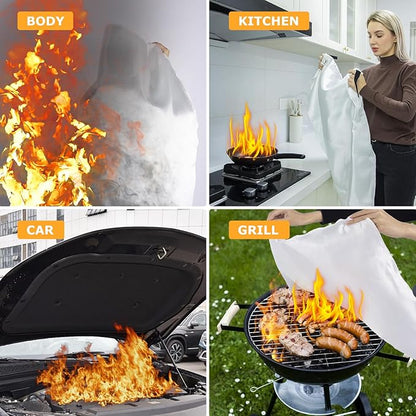 Emergency Fire Blanket, Flame Retardant Fire Blankets Emergency - Image 5
