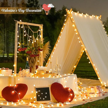 100ft Globe String Lights Indoor Outdoor Waterproof, 200 LED Christmas fairy - Image 3