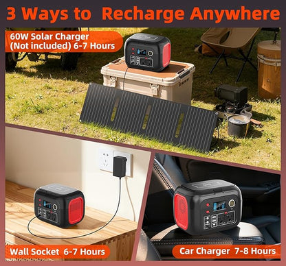 ENOFLO Portable Power Station 300W, 228Wh Solar Generator - Image 5