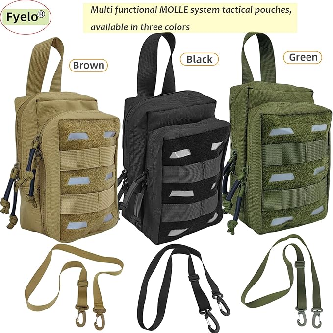 Tactical Pouch Water-Resistant Molle Multi Functional EDC Tool Compact Bag - Image 8