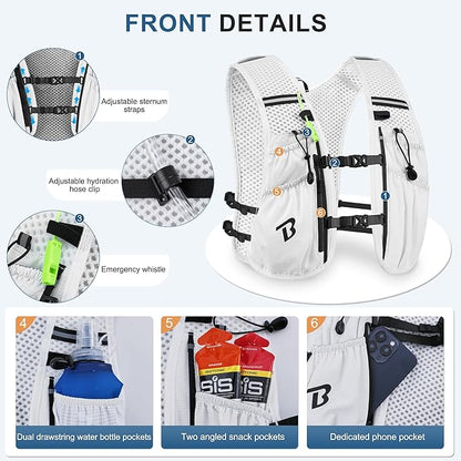 BECOJADDE Running Vest Hydration Backpack - Image 2