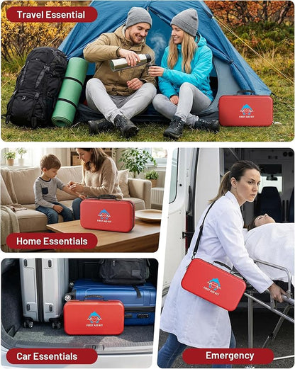 500 Pcs First Aid Kit for Travel/Camping/Businesses/Home/Car, Waterproof - Image 4