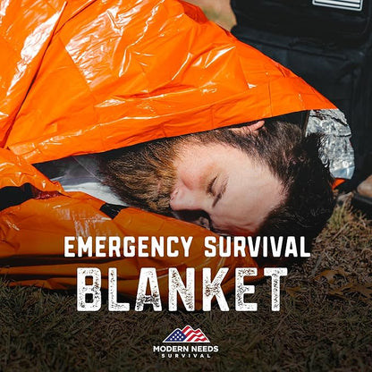 MODERN NEEDS Emergency Sleeping Bag Survival – Thermal Blanket & Bivy Sack | - Image 6