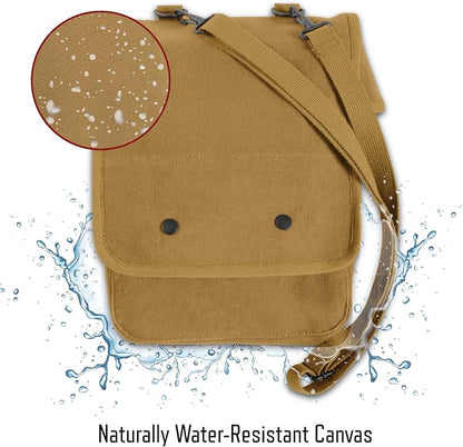 Rothco Canvas Map Case Shoulder Bag – Rugged Crossbody EDC Utility Storage - Image 8