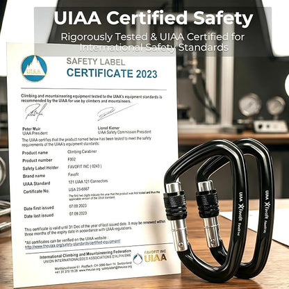 UIAA Certified 25kN-42kN Climbing Carabiners - Image 2
