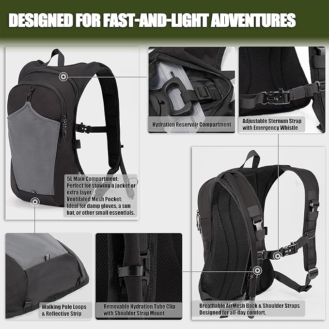 2-in-1 Hydration Backpack & Tactical Chest Pack - Image 6