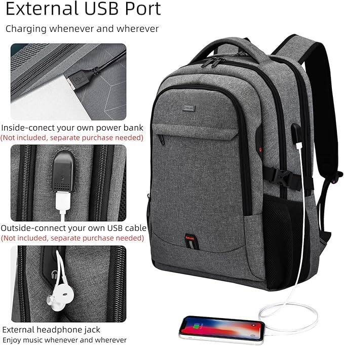 DUSLANG 17 Inch Laptop Backpack - Image 2