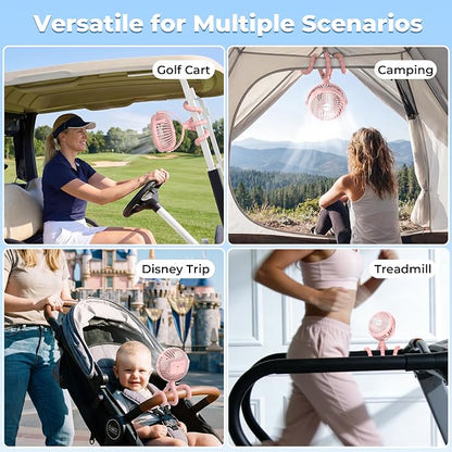 AMACOOL Battery Operated Stroller Fan, Baby Travel Essentials - Image 8