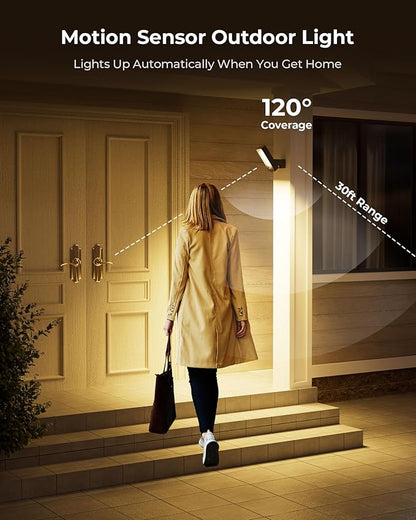 Motion Sensor Outdoor Light, 10000mAh Rechargeable Battery Operated Outdoor - Image 2