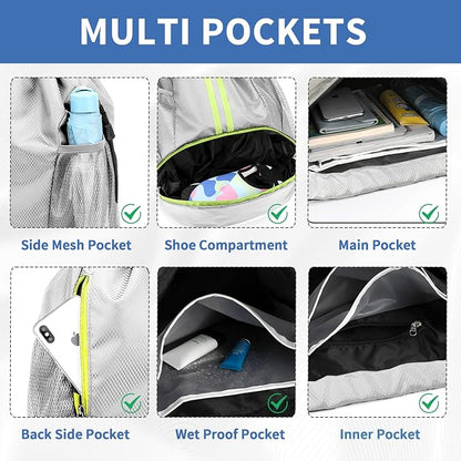 JELUTAR Drawstring Backpack Gym Bag - Image 4