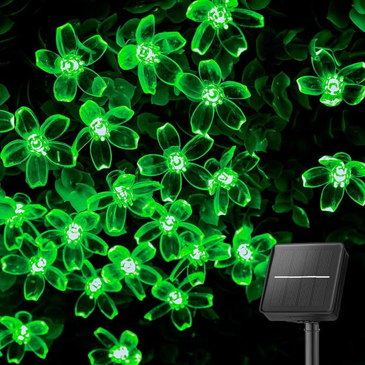 Brightown 60 LED Flower Solar Lights String Outdoor Waterproof Fairy Lights by Brightown