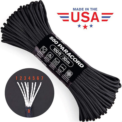 Atwood Rope MFG 550 Paracord 100 Feet 7-Strand Core Nylon Parachute Cord - Image 3