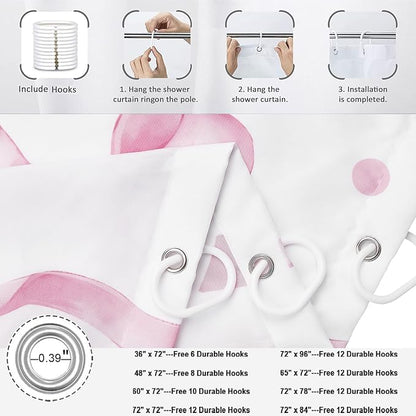 Pink Bow Shower Curtain - Image 6