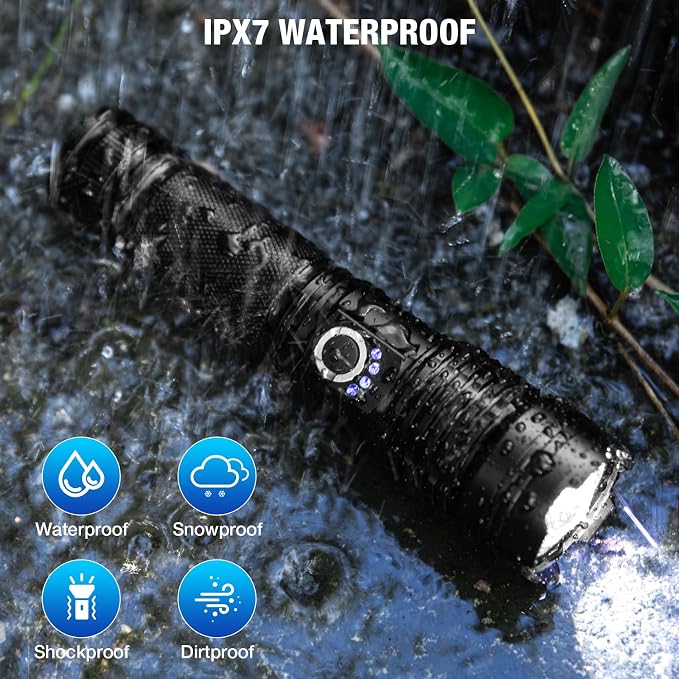 MILAOSHU Rechargeable Flashlights 90000 High Lumens - Image 7