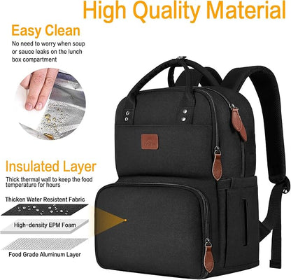 MATEIN 17 Inches Lunch Backpack, Extra Large Lunch Box - Image 4