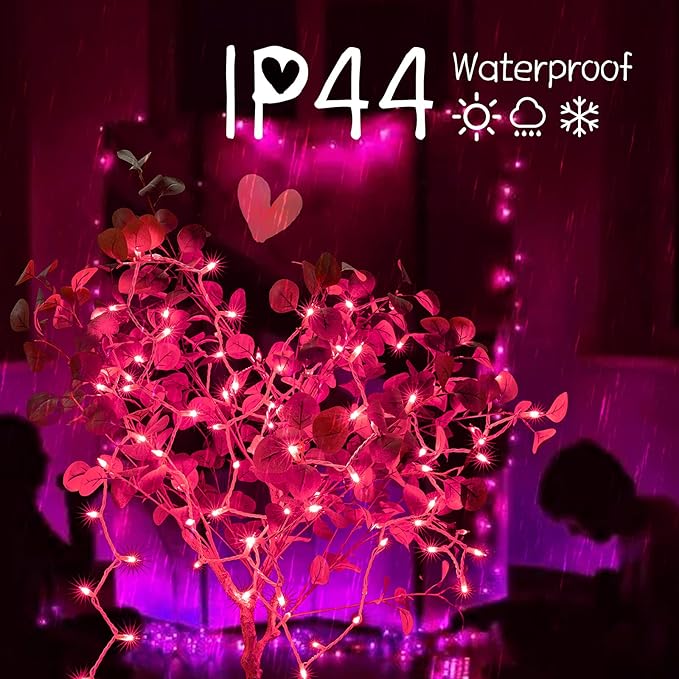 Christmas Pink Mini String Lights - Image 2