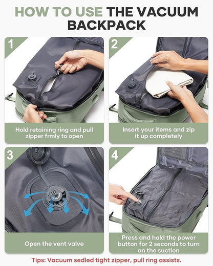 coofay Vacuum Backpack Travel - Image 3