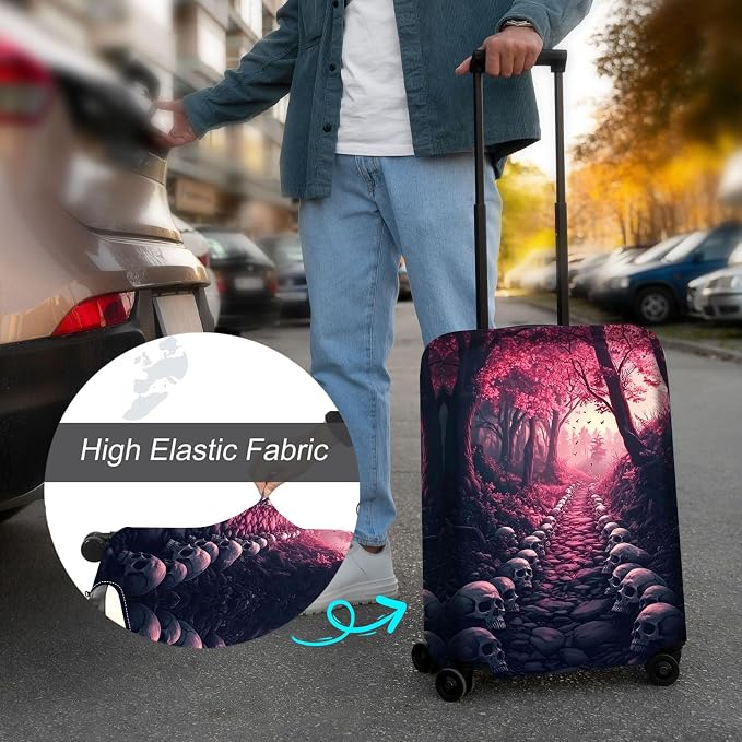 Luggage Cover Protector for 22-24 Inch Suitcases, TSA Approved Elastic Travel - Image 4