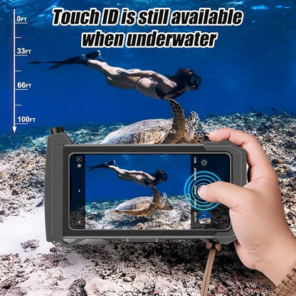 Underwater Phone Case for Snorkeling & Diving, IP68 Waterproof Case for Swimming - Image 3