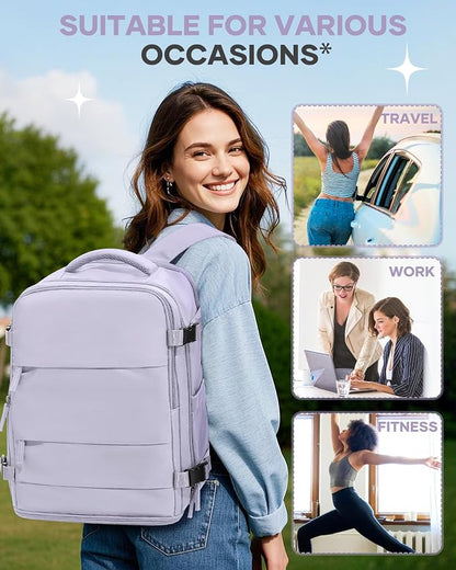 coofay Travel Backpack Carry On Flight Aapproved Personal Item Travel Bag - Image 8