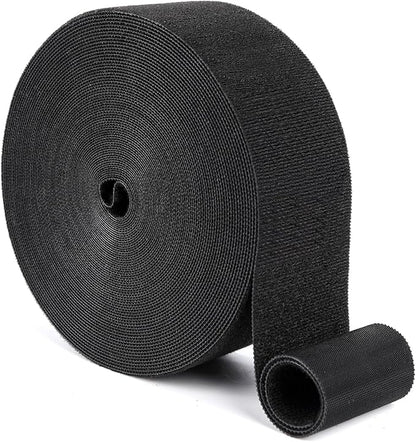 2In x 50Ft Reusable Cable Ties Hook and Loop Roll | Tie Down Straps, Nylon by LoopStraps