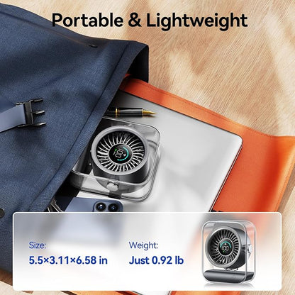 KIMMOO Rechargeable USB Desk Fan, Quiet Table Fan - Image 6