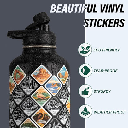 DYSANKY National Parks Water Bottle – 64 oz Insulated Stainless Steel Bottle - Image 4