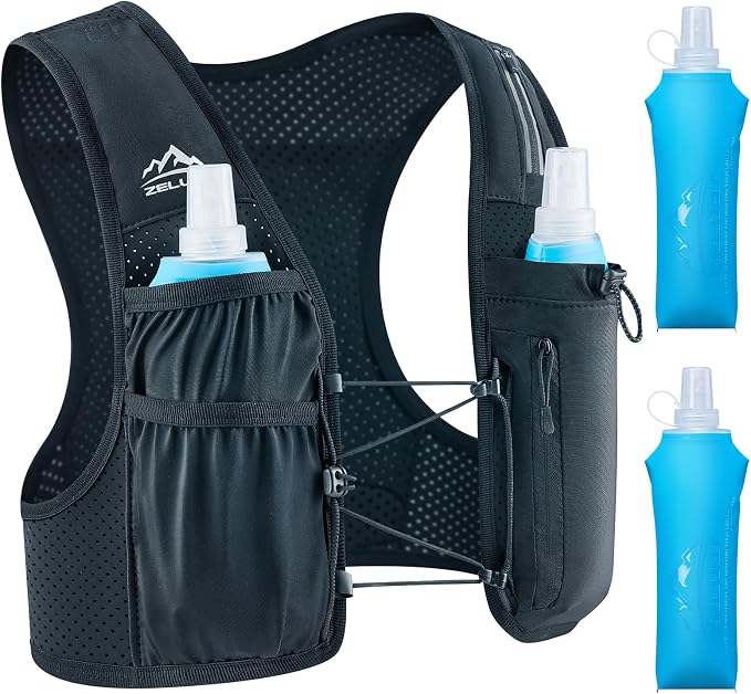 Zelvot Running Vest for Women Men, USA Original Patent, Adjustable Chest Straps by Zelvot