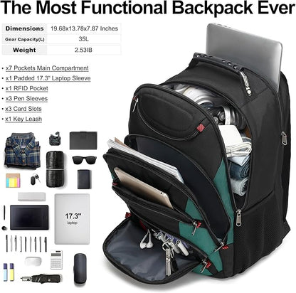 Boavan Laptop Backpack for men, 17.3 inch Laptop Bag - Image 5