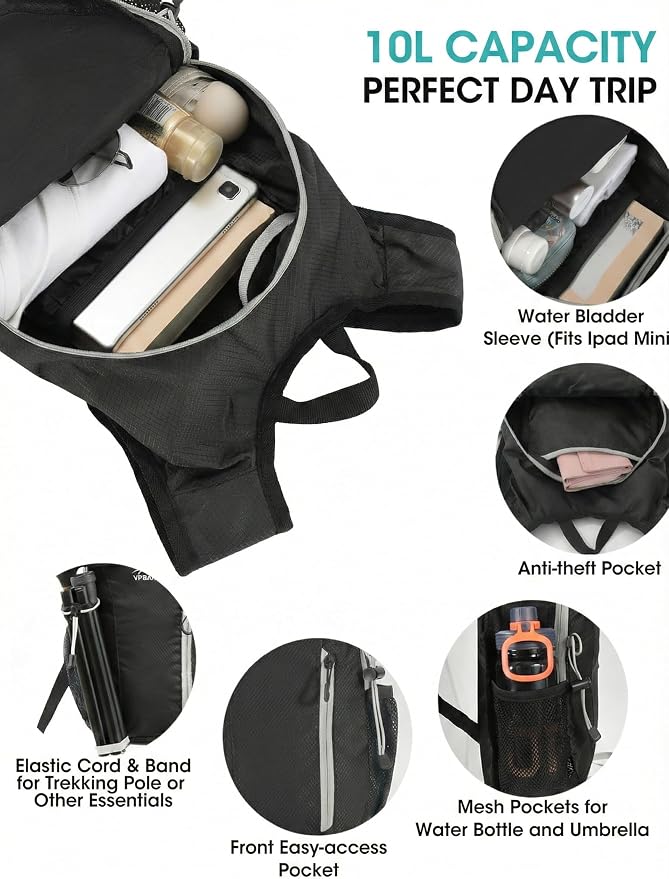 Foldable Small Hiking Backpack - Image 4