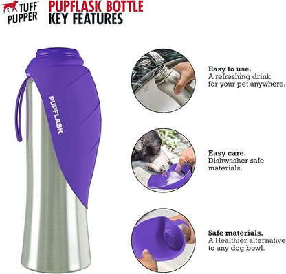 PupFlask Large Dog Water Bottle | 27 or 40 OZ Stainless Steel | Convenient Dog - Image 2